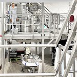 amixon® mezclador continuo tamaño AMK 600.