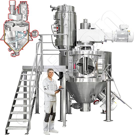amixon® vacuum mixer dryer