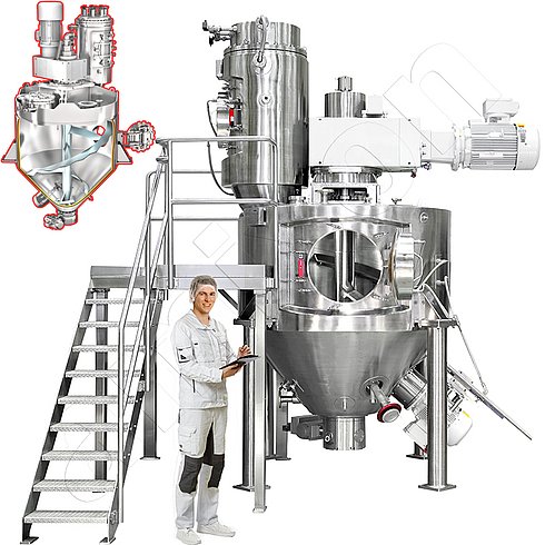 Vertical Mixer Dryer