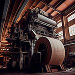 베일에 싸인 건조 펄프