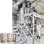 miscelatore verticale bialbero amixon® per lotti da 7 m³