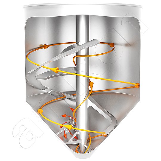 The amixon® conical mixer enables ideal mixing qualities - without dead space.