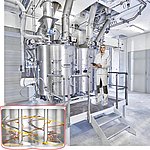 Miscelatore bialbero amixon® per lotti da 4 m³.