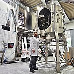 アミクソンのテクニカルセンターに設置された3000リットルのGMテストミキサー