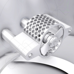 混合工程でローターステーターが脱凝集する