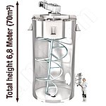 有用容積70 m³のGyraton®ミキサーは、40フィートの深海コンテナの内容物を均質化することができます。