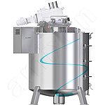 円筒形混合室を持つ Gyraton®サイロミキサは、同じ高さの円錐形サイロミキサと比べて、最大で3倍の処理容量を持ちます。