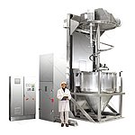 Miscelatore amixon® per container tipo COM 2000 (2m³).