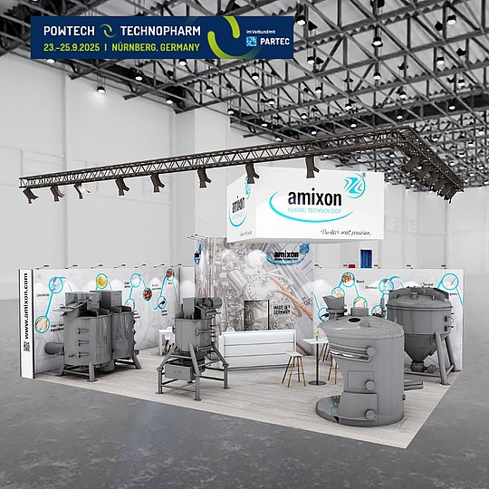 amixon Messestand Powtech 2025