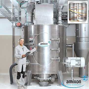 Pulvermischer für Fertig-Backmittel und Backmischungen