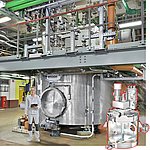 amixon®-Synthesereaktor/ Vakuummischtrockner mit 12 m³ Nutzvolumen.