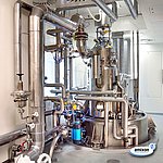 Reattore amixon® per lotti da 3 m³.