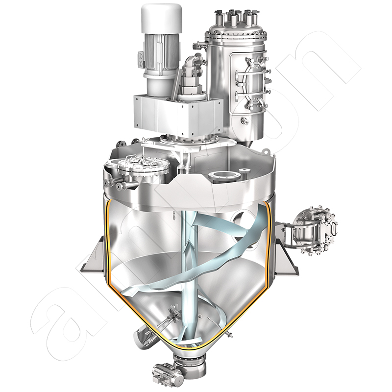 конусный реактор для приготовления порошка