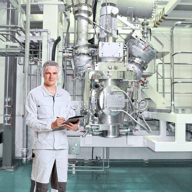amixon® vacuum mixer dryer/synthesis reactor VMT 100.