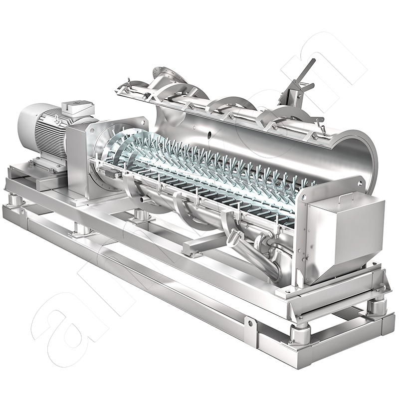 Diagrama esquemático: granulador mezclador de capa anular amixon® RMG 600.
