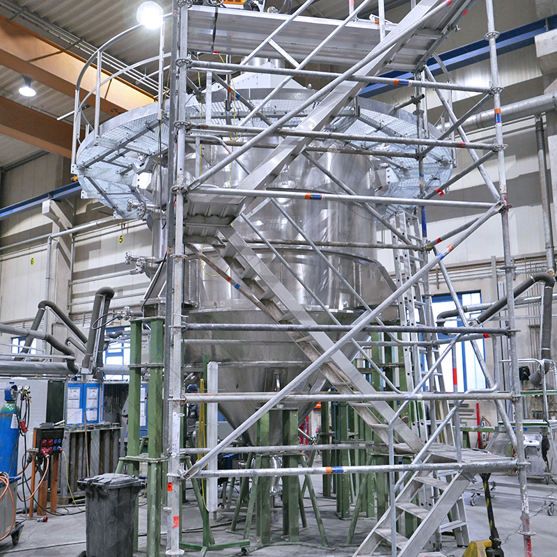 Conical amixon® vacuum mixer dryer